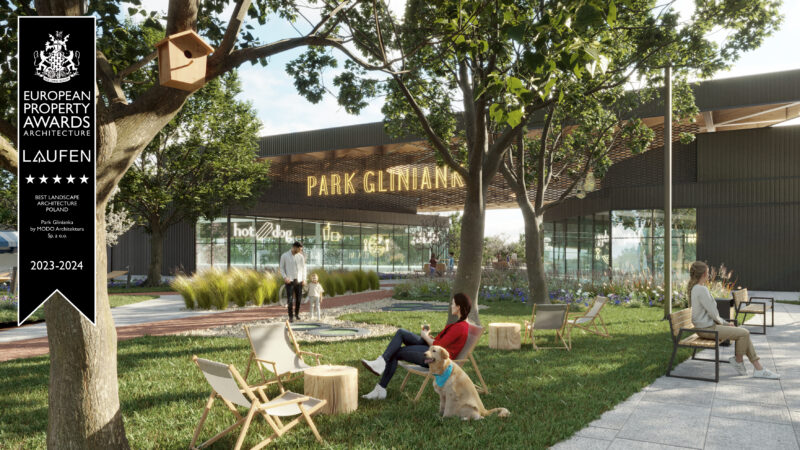 Projekt parku handlowego Glinianka autorstwa MODO Architektura wyróżniony europejską nagrodą